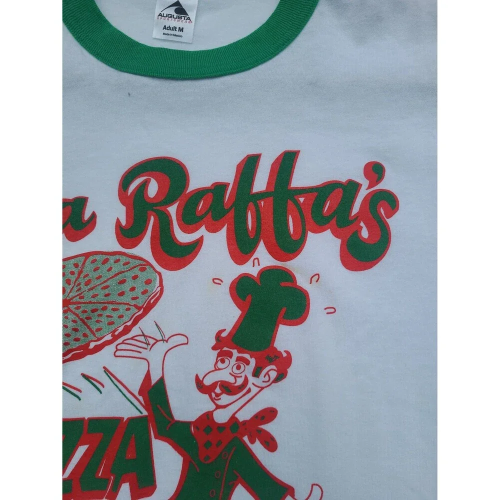 Vtg Pa Raffas Pizza Ringer t-shirt - Picture 5 of 8